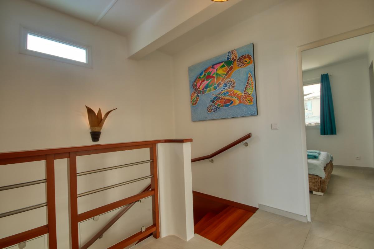 location villa 8 personnes le Diamant Martinique escalier b